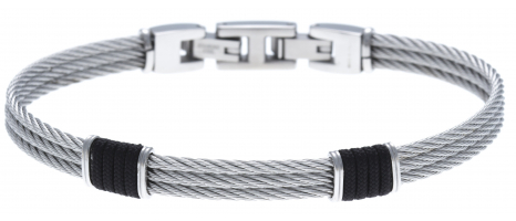 Bracelet acier - 3 cables...