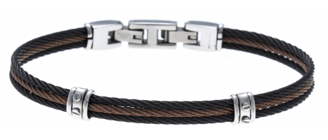 Bracelet acier - 3 cables...